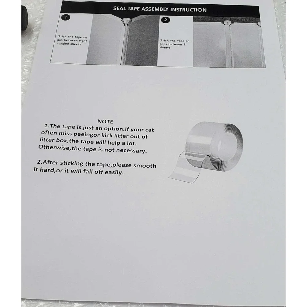 Meexpaws Cat Litter Box Enclosure Splash Guard Extra Large 28L x 21.5W x 18H Inc